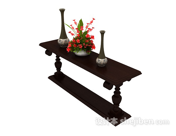 欧式古典传统边桌