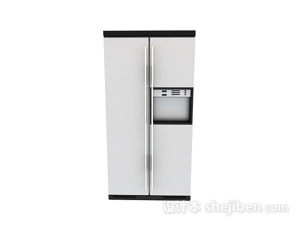 现代风格家电冰箱冰柜3d模型下载