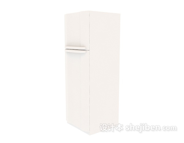 家居双层冰箱3d模型下载