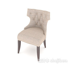 欧式风格简约休闲椅子3d模型下载