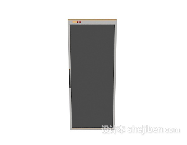 现代风格拉门冰箱3d模型下载