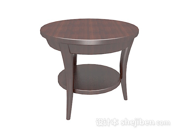 东南亚风格家居沙发边桌3d模型下载