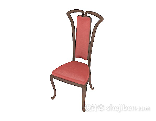 免费欧式时尚大方餐椅3d模型下载