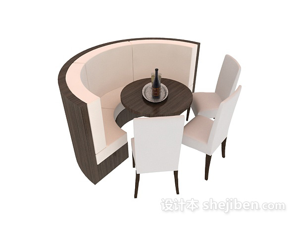 现代风格个性特色餐桌3d模型下载