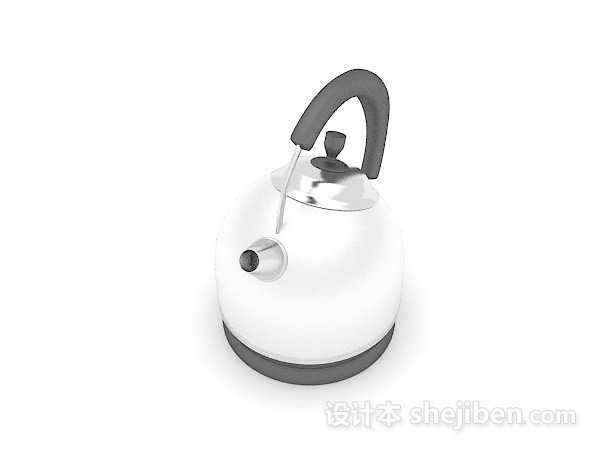 现代风格厨房烧水壶3d模型下载