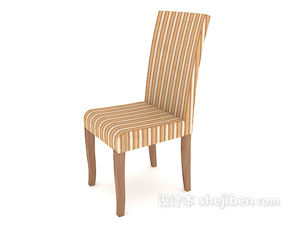 免费时尚大方餐椅3d模型下载