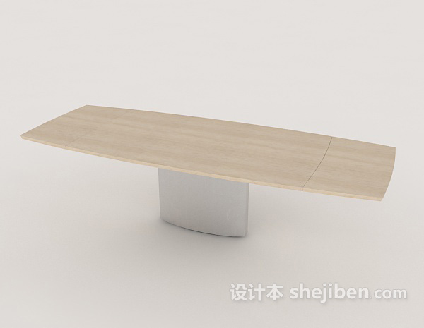 现代风格简约实木沙发茶几3d模型下载