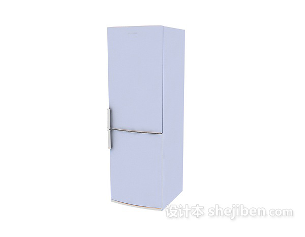 现代风格浅紫色冰箱3d模型下载