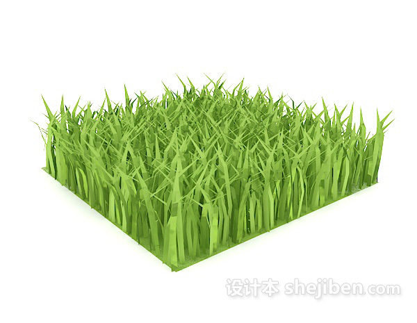 嫩绿植物3d模型下载