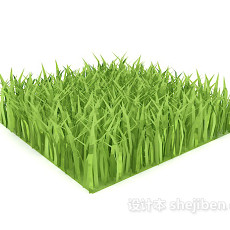 嫩绿植物3d模型下载
