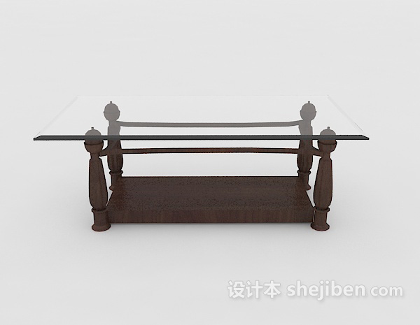 欧式风格欧式家庭沙发茶几3d模型下载