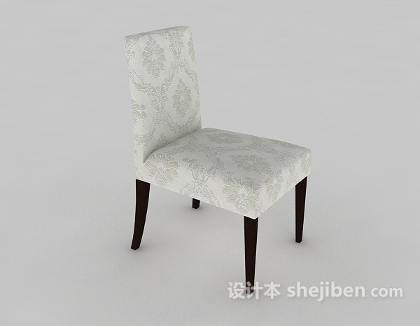 免费欧式实用餐椅3d模型下载