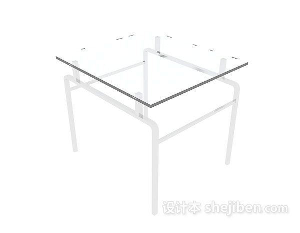 免费变色现代边桌3d模型下载