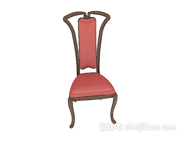 欧式风格欧式时尚大方餐椅3d模型下载