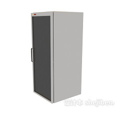 拉门冰箱3d模型下载