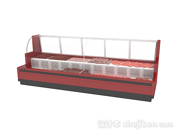 免费超市冰柜3d模型下载