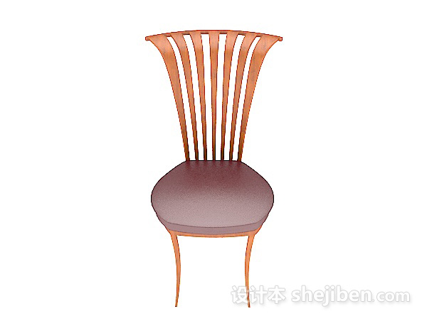欧式风格欧式特色餐椅3d模型下载