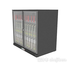 饮料冰箱3d模型下载