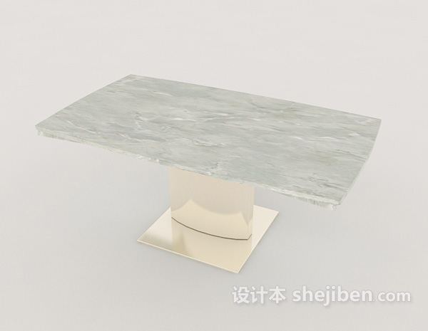 现代风格石材现代茶几桌3d模型下载
