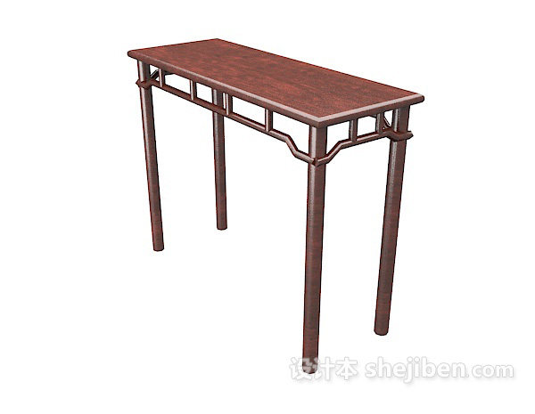 中式家居实木边桌