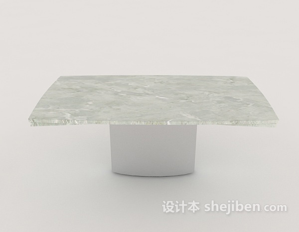 现代风格石材茶几桌3d模型下载