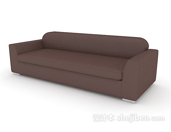 免费简约皮质沙发3d模型下载
