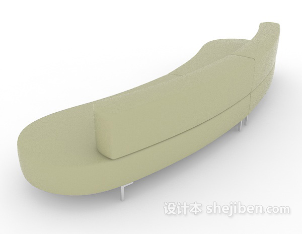 设计本浅色简约沙发3d模型下载