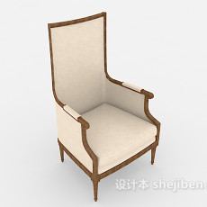 简欧高档餐椅3d模型下载