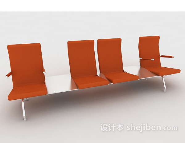 免费公共休闲椅子3d模型下载