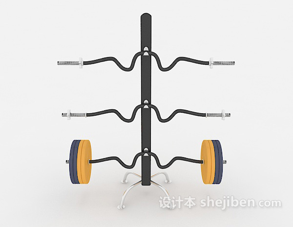 现代风格健身器材设备3d模型下载