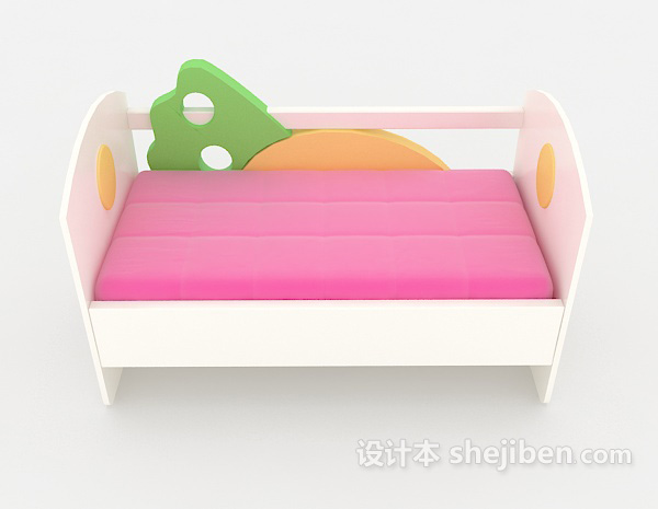 现代风格可爱儿童床3d模型下载