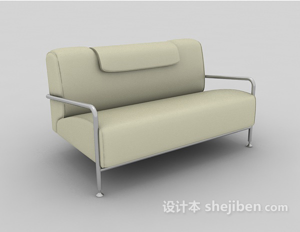 多人皮质沙发3d模型下载