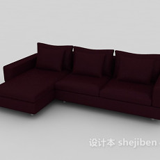 家居式多人沙发3d模型下载