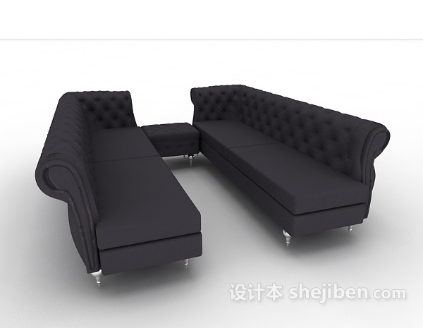 免费高档欧式沙发3d模型下载