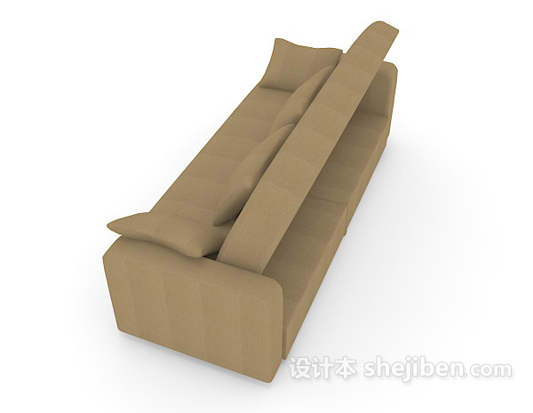 设计本常见家居多人沙发3d模型下载