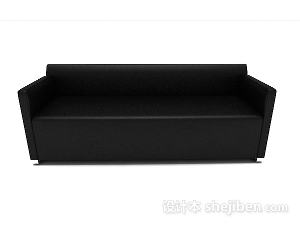 现代风格常见黑色家居沙发3d模型下载