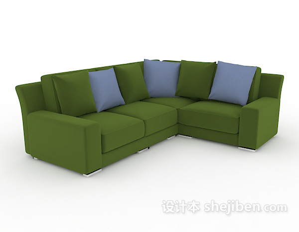 绿色现代家居沙发