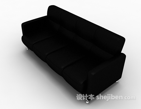 设计本家居皮质沙发3d模型下载