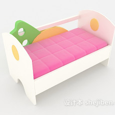 可爱儿童床3d模型下载