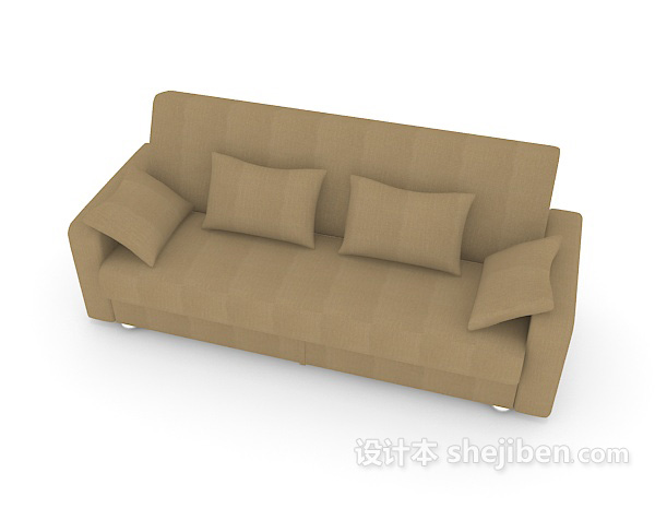 现代风格常见家居多人沙发3d模型下载