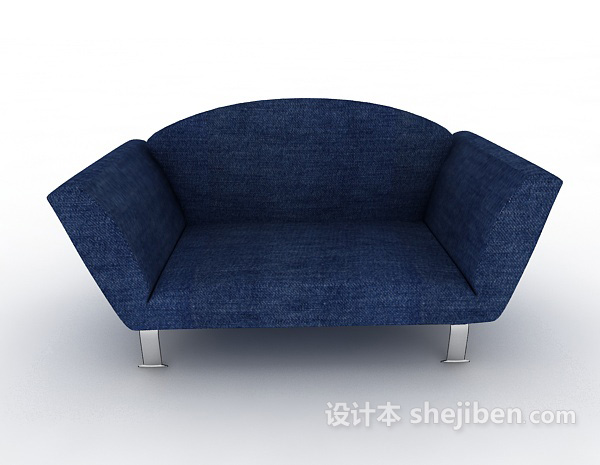 现代风格蓝色高雅沙发3d模型下载