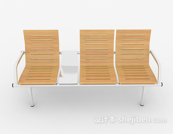 现代风格休闲实木椅子3d模型下载