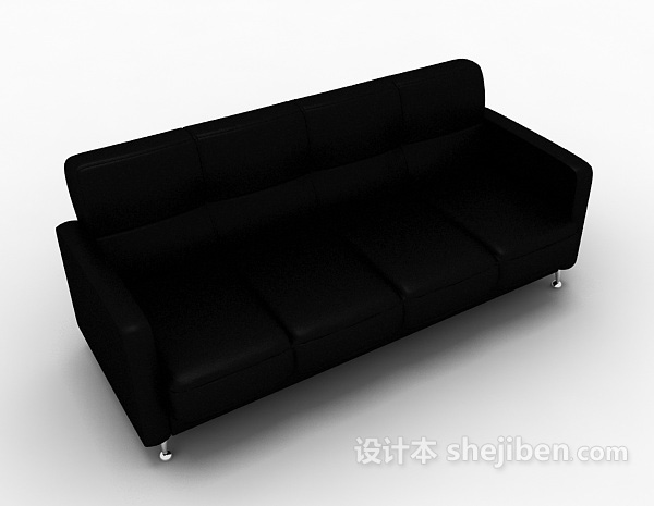 家居皮质沙发3d模型下载