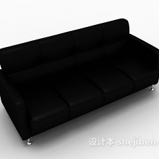 家居皮质沙发3d模型下载