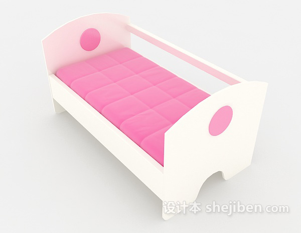 设计本儿童小床3d模型下载