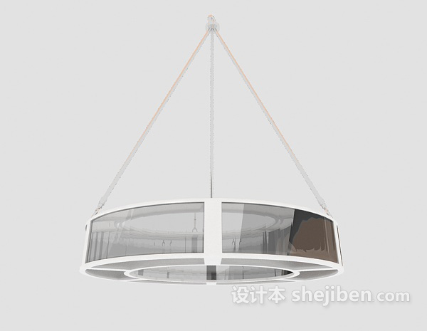 设计本简约风格现代家庭吊灯3d模型下载
