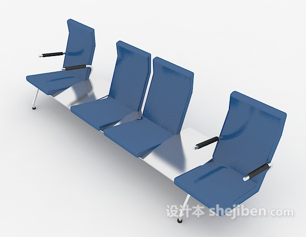 设计本候车大厅休闲椅3d模型下载