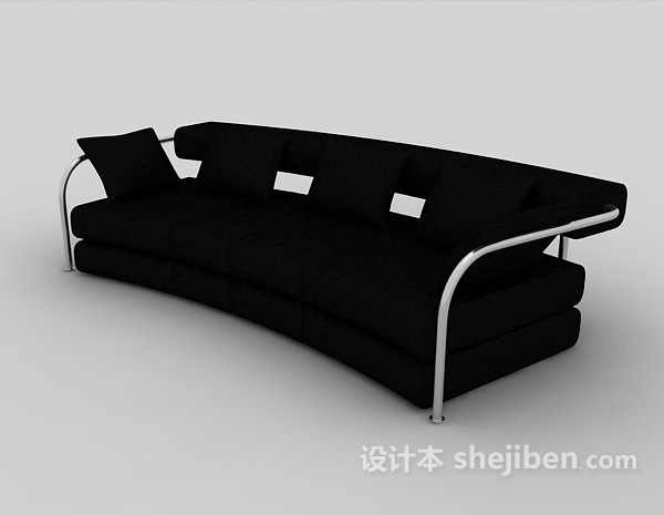 设计本现代简约多人沙发3d模型下载