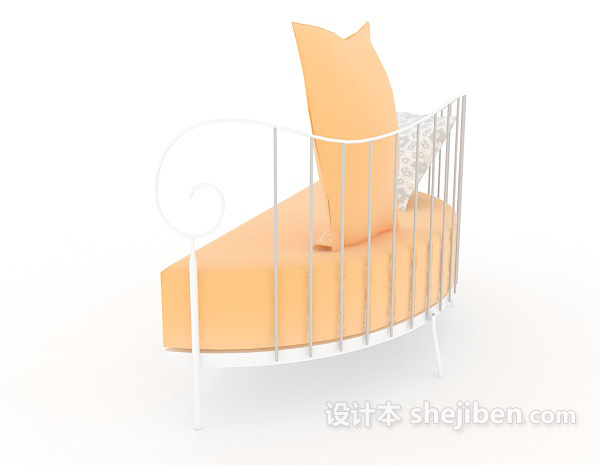设计本现代时尚双人沙发3d模型下载
