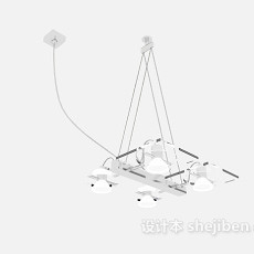 家庭现代吊灯3d模型下载